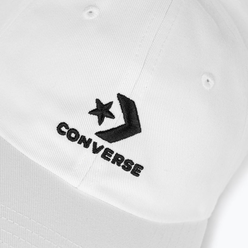 Converse Logo Lock Up Baseballkappe weiß 4