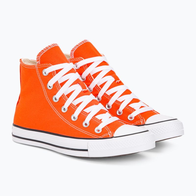 Converse Chuck Taylor All Star Hi orange/weiß/schwarz Turnschuhe 4