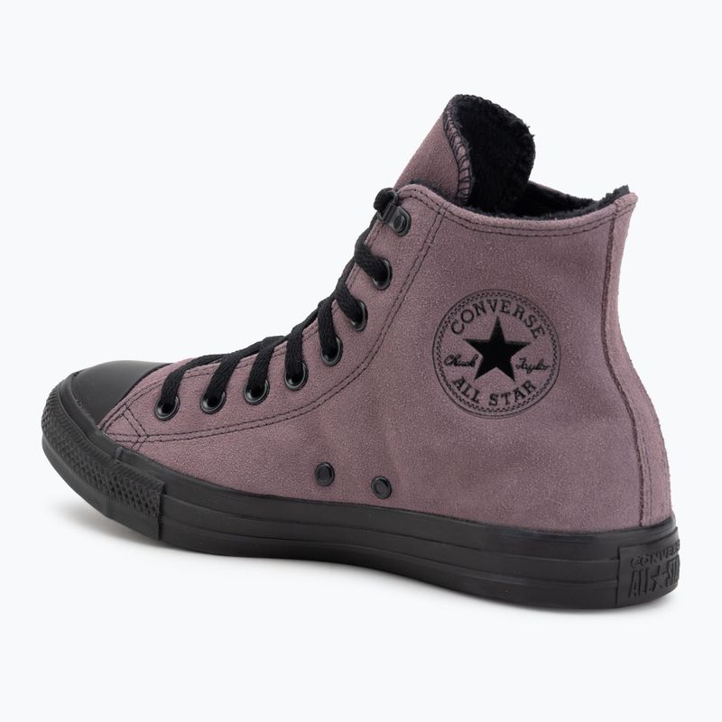 Sneaker Converse Chuck Taylor All Star Hi Suede Faux Fur grey/purple 3