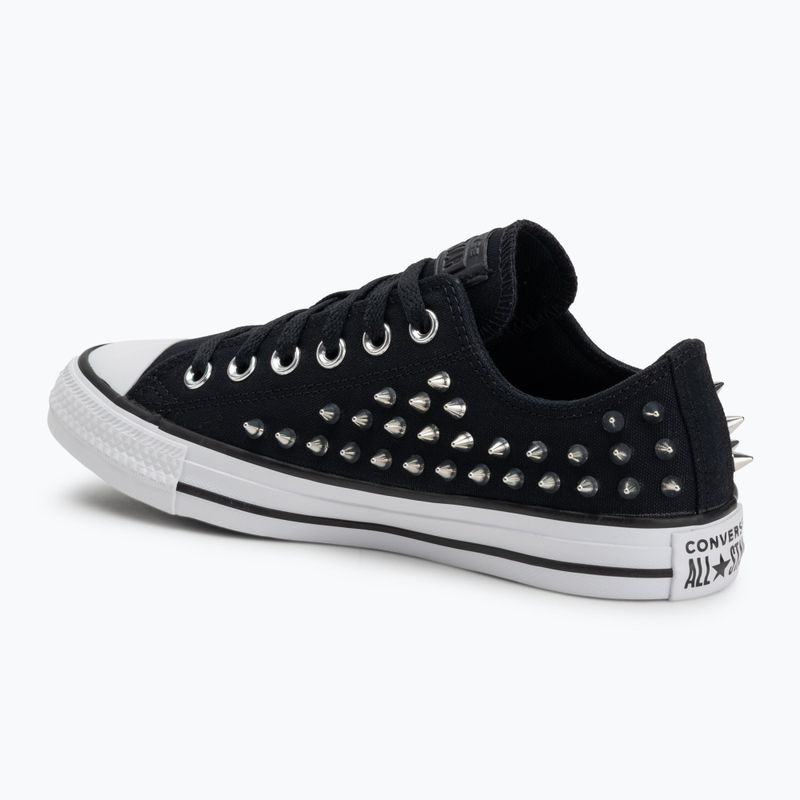 Chuck Taylor All Star Studded schwarz/silbern/weiß Kinderturnschuhe 3