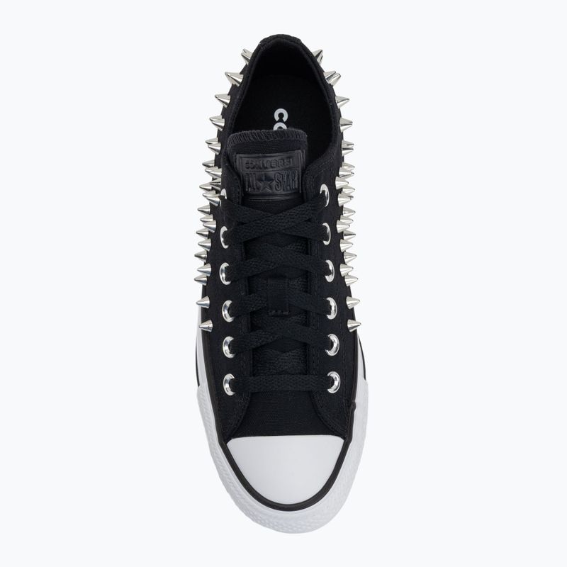 Chuck Taylor All Star Studded schwarz/silbern/weiß Kinderturnschuhe 5