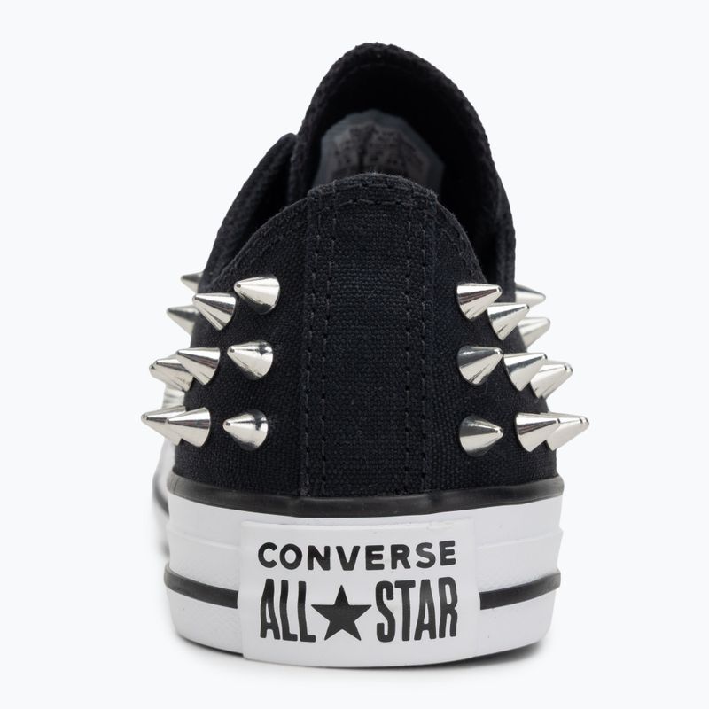 Chuck Taylor All Star Studded schwarz/silbern/weiß Kinderturnschuhe 6
