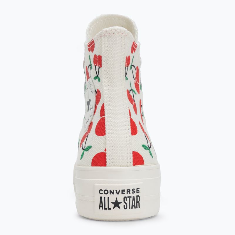 Turnschuhe Damen Converse Chuck Taylor All Star Lift Platform Cherries Hi egret/red/green 6