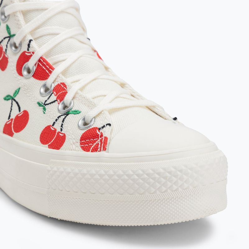 Turnschuhe Damen Converse Chuck Taylor All Star Lift Platform Cherries Hi egret/red/green 7