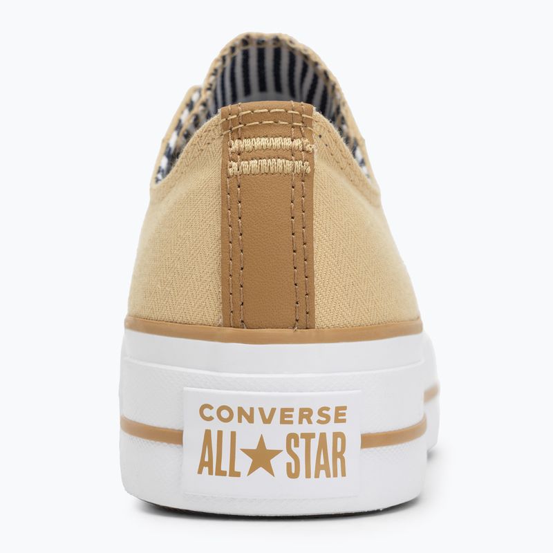 Converse Damen Turnschuhe Chuck Taylor All Star Lift Platform Herringbone Stripe Utility sunflower/trek tan 6