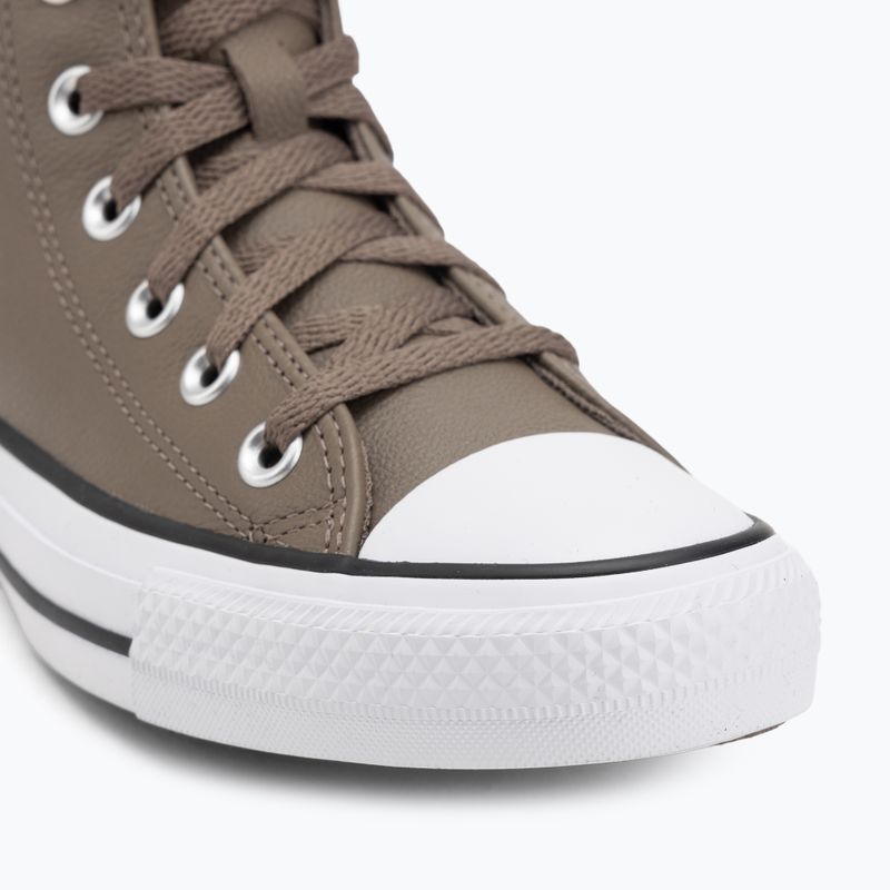 Sneaker Converse Chuck Taylor All Star Faux Leather Hi classic taupe/dark matter 7