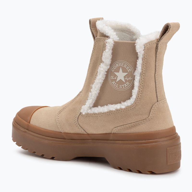 Damen-Sneaker Converse Chuck Taylor All Star Chelsea Lugged Suede warm quarry/egret/gum 3