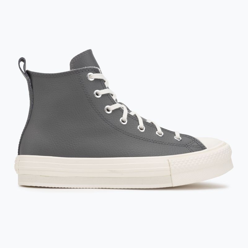 Damen-Sneaker Converse Chuck Taylor All Star EVA Lift Platform Leather sharkskin/warm quarry/egret 2