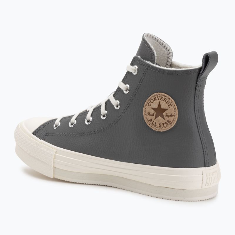 Damen-Sneaker Converse Chuck Taylor All Star EVA Lift Platform Leather sharkskin/warm quarry/egret 3