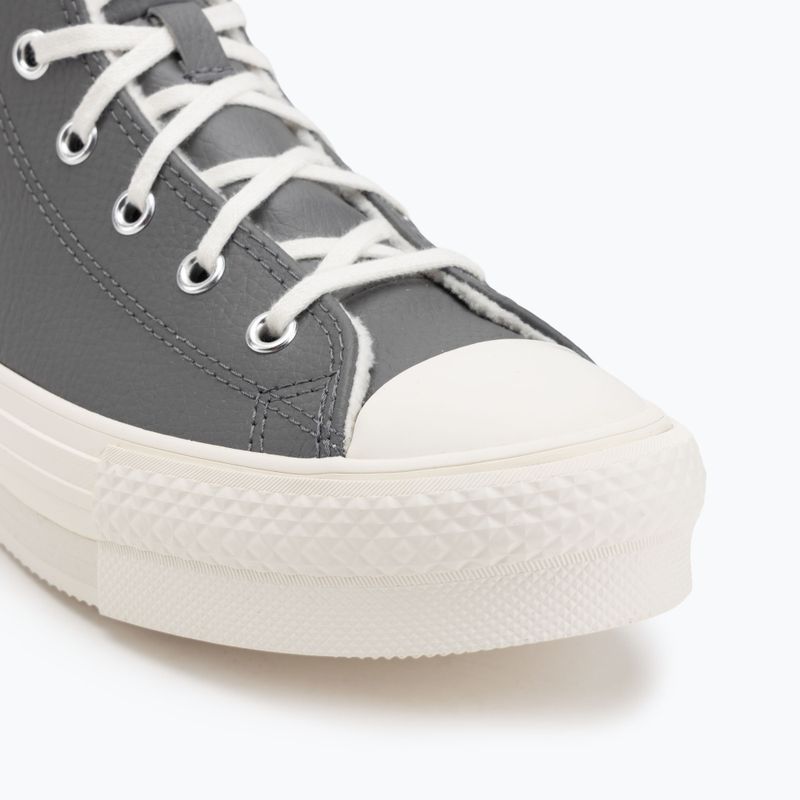 Damen-Sneaker Converse Chuck Taylor All Star EVA Lift Platform Leather sharkskin/warm quarry/egret 7