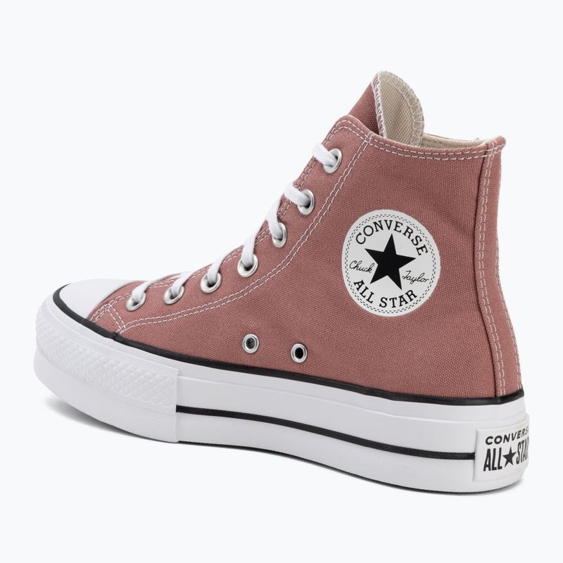 Damen-Turnschuhe Converse Chuck Taylor All Star Lift Hi light saddle/natural ivory 3