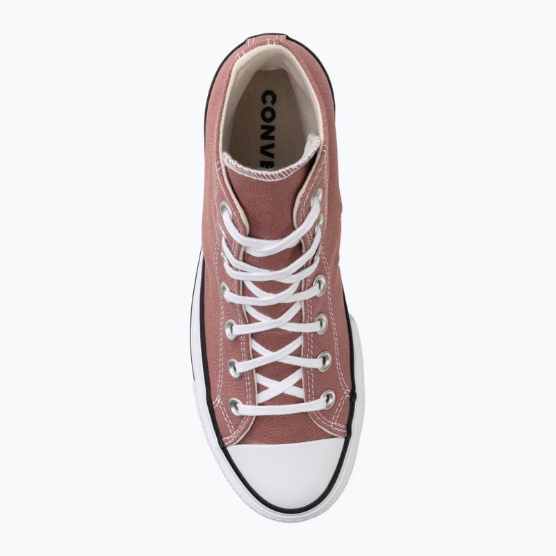 Damen-Turnschuhe Converse Chuck Taylor All Star Lift Hi light saddle/natural ivory 5