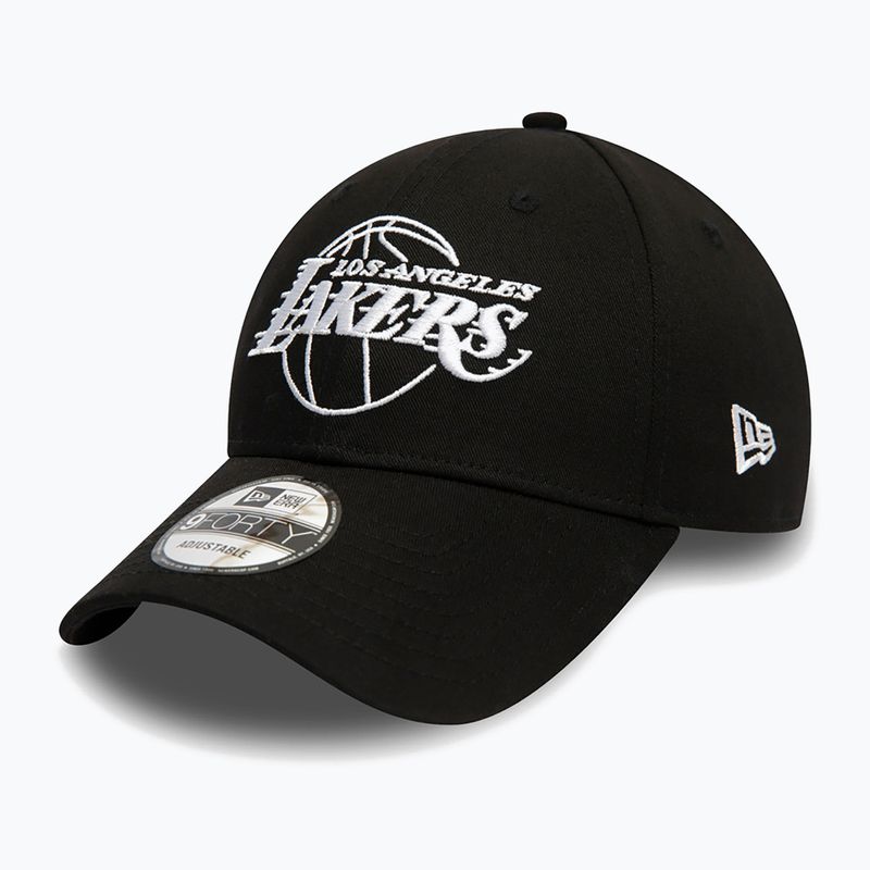 Neue Era NBA Liga wesentliche 9Forty Los Angeles Lakers Kappe schwarz