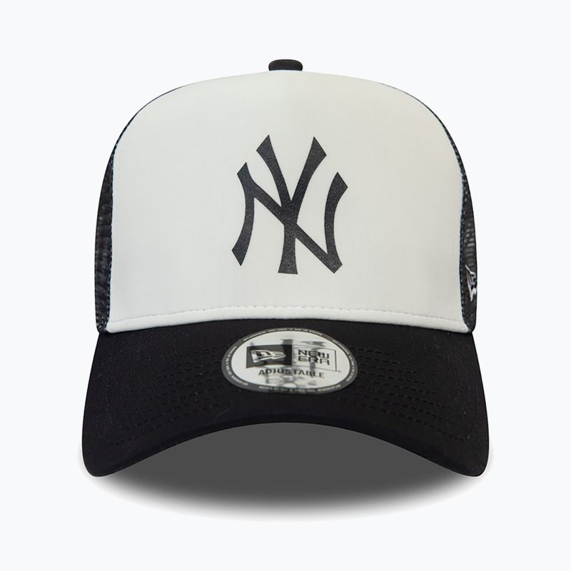 New Era Team Block Trucker Cap NYY schwarz/weiß 3