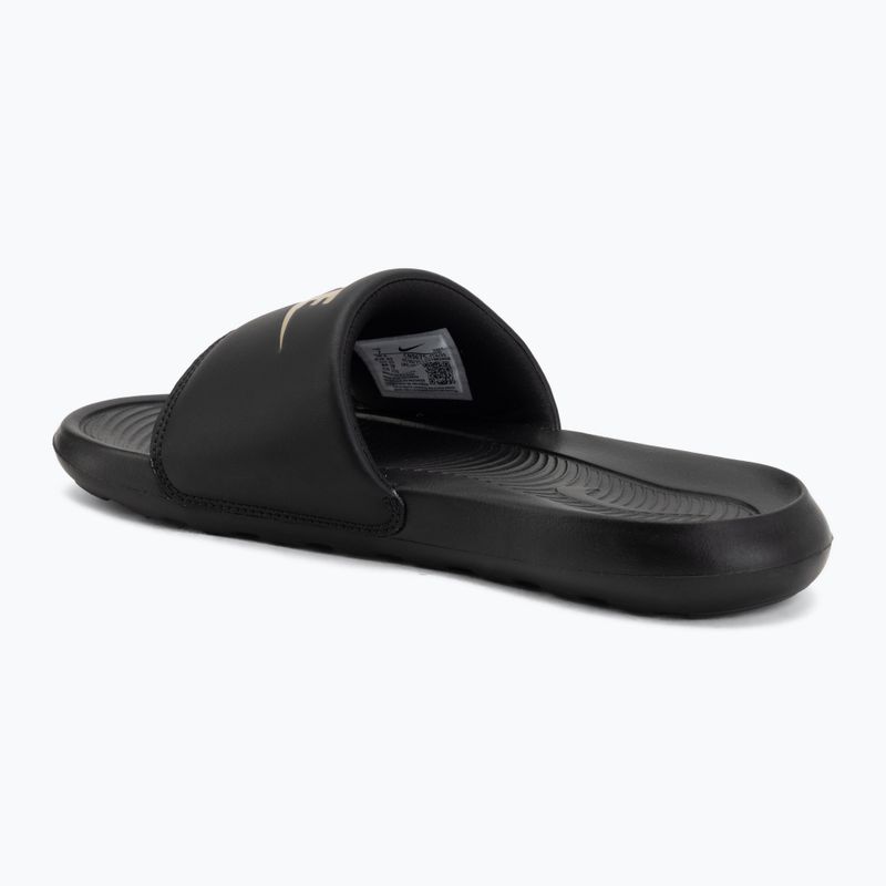 Schlappen Herren Nike Victori One Slide black/metalic gold 3