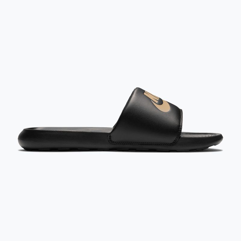 Schlappen Herren Nike Victori One Slide black/metalic gold 8