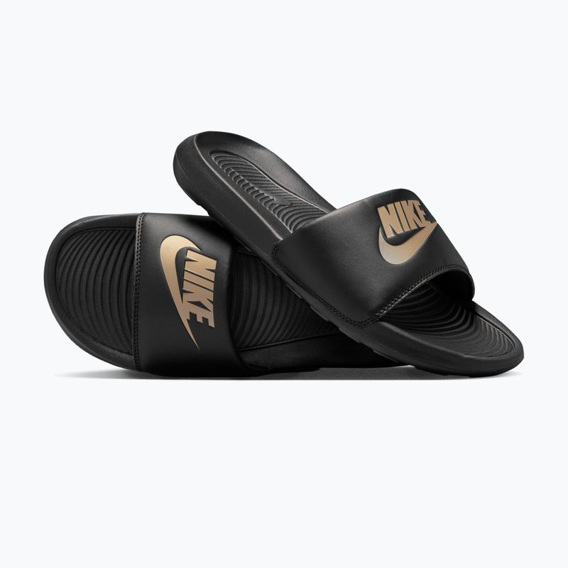 Herren-Badesandalen Nike Victori One Slide black/metallic gold 5
