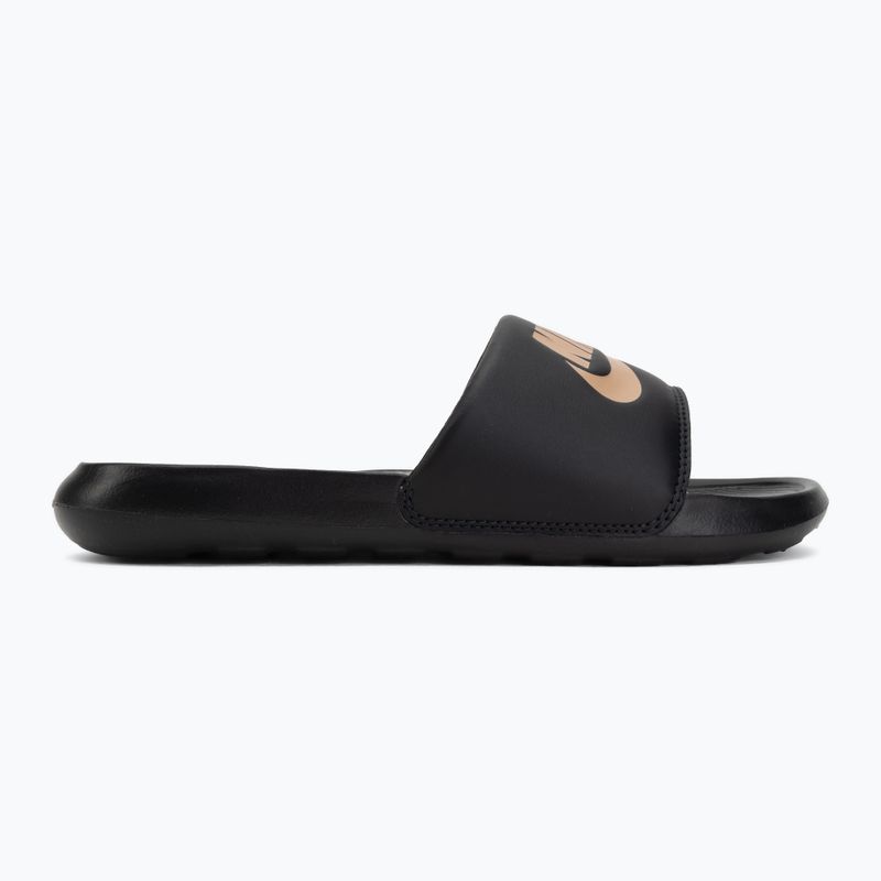 Damenbadelatschen Nike Victori One Slide black/black/metallic red bronze 2
