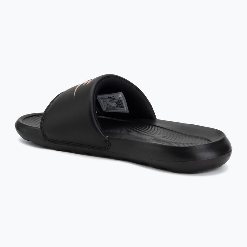 Damenbadelatschen Nike Victori One Slide black/black/metallic red bronze 3