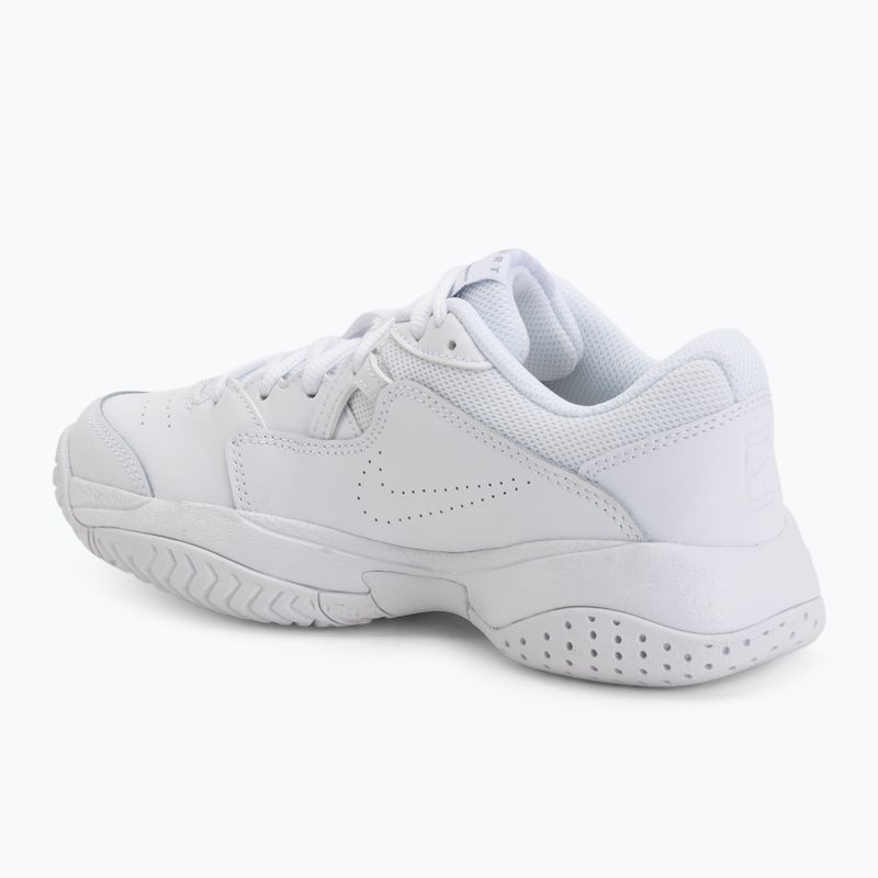 Nike Court Lite 2 Jr Kinder-Tennisschuhe white/metallic silver 3