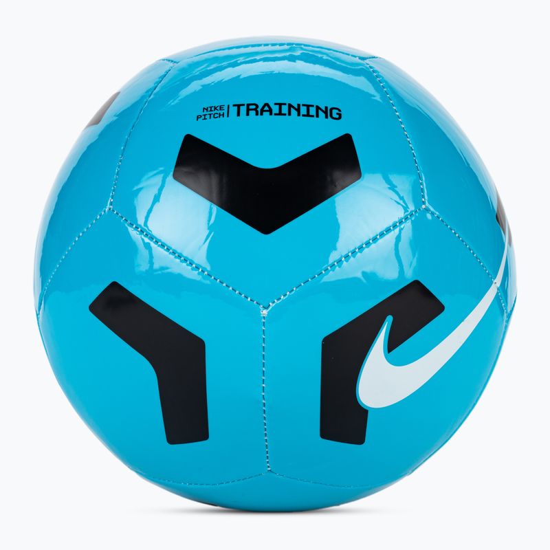 Nike Pitch Training Fußball hellblau fury/schwarz/weiß Größe 4
