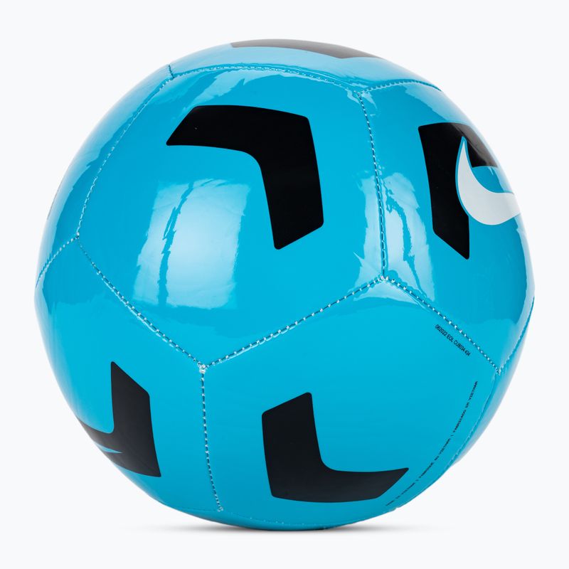 Nike Pitch Training Fußball hellblau fury/schwarz/weiß Größe 4 2