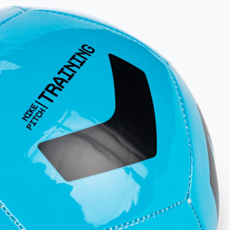 Nike Pitch Training Fußball hellblau fury/schwarz/weiß Größe 4 3