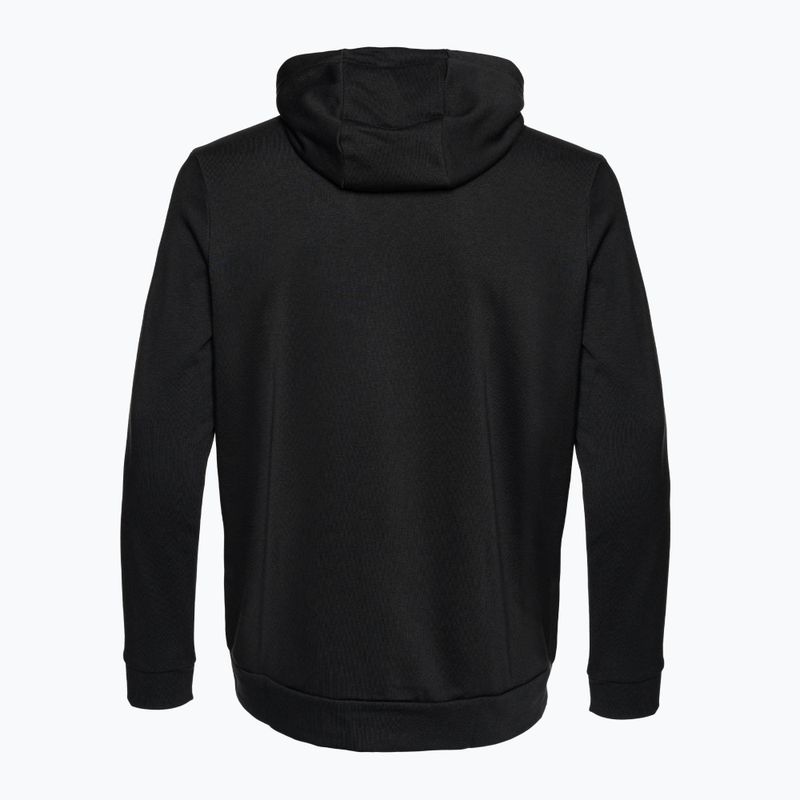 Herren Nike Dri-Fit Hooded Fitness Full Zip Fleece Sweatshirt schwarz/weiss 2