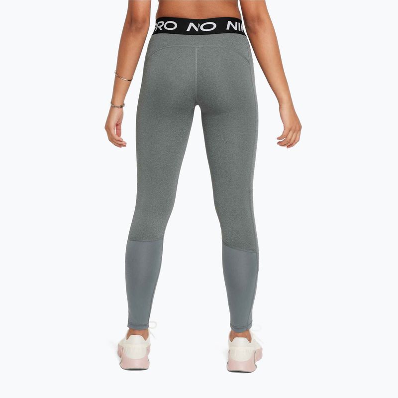 Kinder-Leggings Nike Pro Dri-FIT carbon heather/white 3