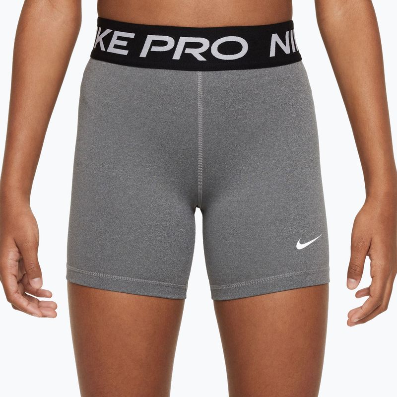 Kinder-Shorts Nike Pro carbon heather/white 3