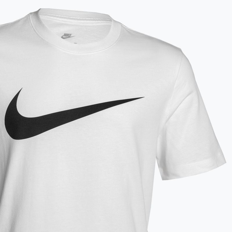Herren Nike Sportswear Swoosh weiß/schwarzes T-shirt