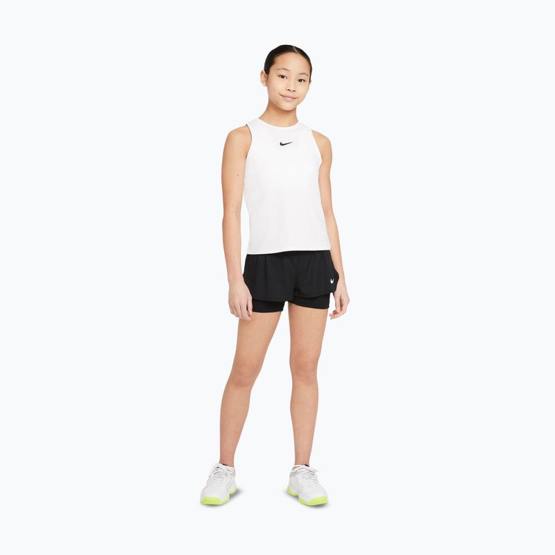 Kinder-Tennisshirt Nike Victory white/white/black 3