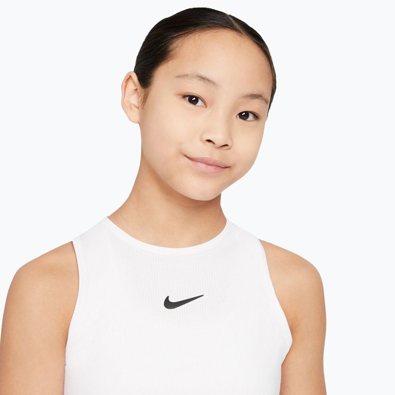 Kinder-Tennisshirt Nike Victory white/white/black 4