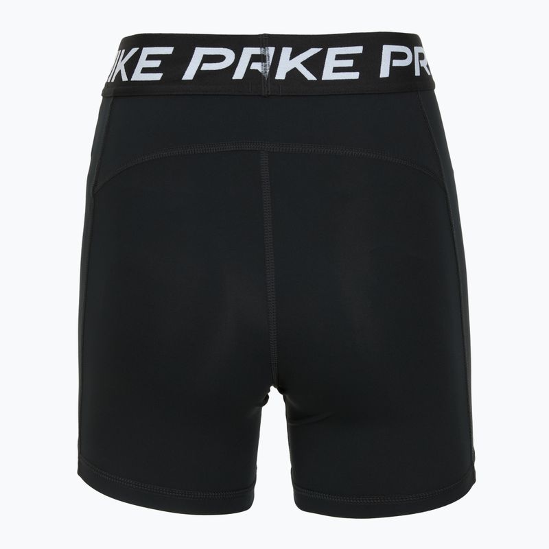 Damen Trainingsshorts Nike Pro 365 5" schwarz/weiß 8