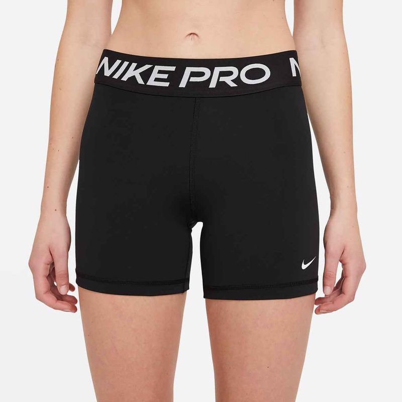 Damen Trainingsshorts Nike Pro 365 5" schwarz/weiß 3