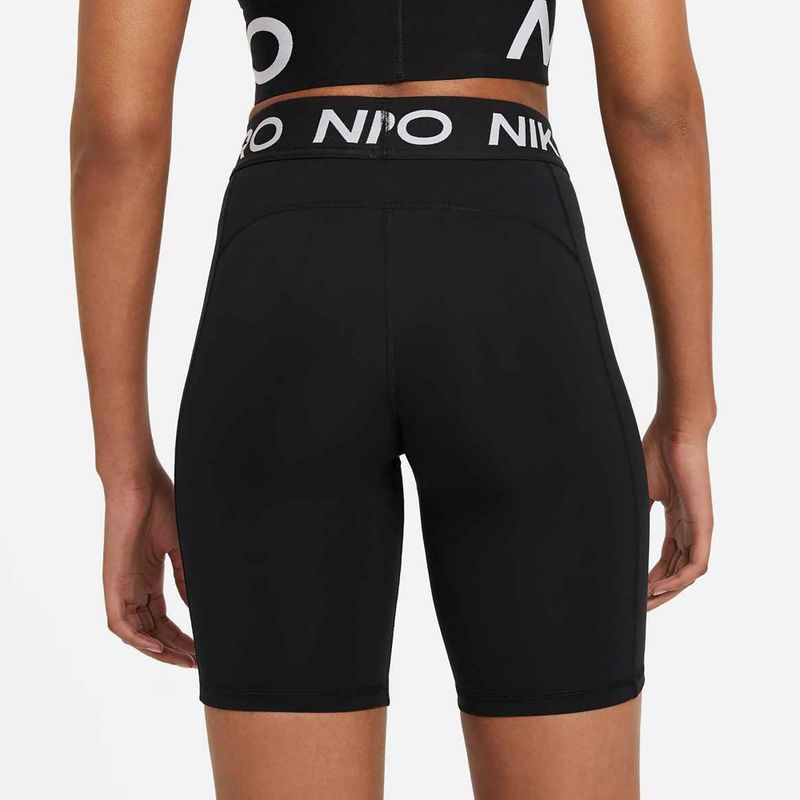 Damen Trainingsshorts Nike Pro 365 8" schwarz/weiß 4