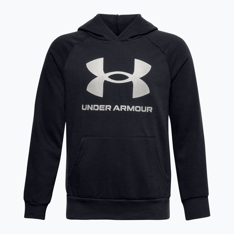 Under Armour Kinder Trainings Sweatshirt Rival Fleece Hoodie schwarz 1357585-001