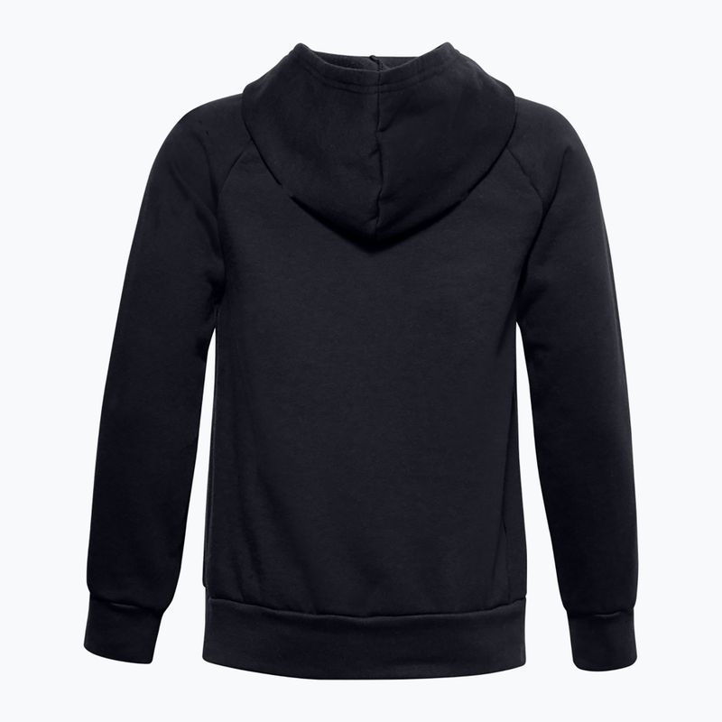 Under Armour Kinder Trainings Sweatshirt Rival Fleece Hoodie schwarz 1357585-001 2