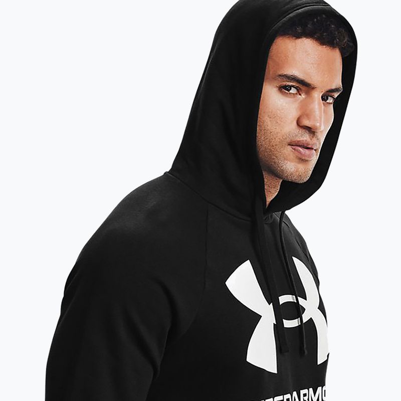 Herren Under Armour Rival Fleece Big Logo Hd Hoodie schwarz 1357093 4