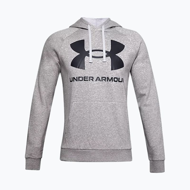 Under Armour Herren Hoodie Rival Fleece Big Logo Hd grau 1357093 5