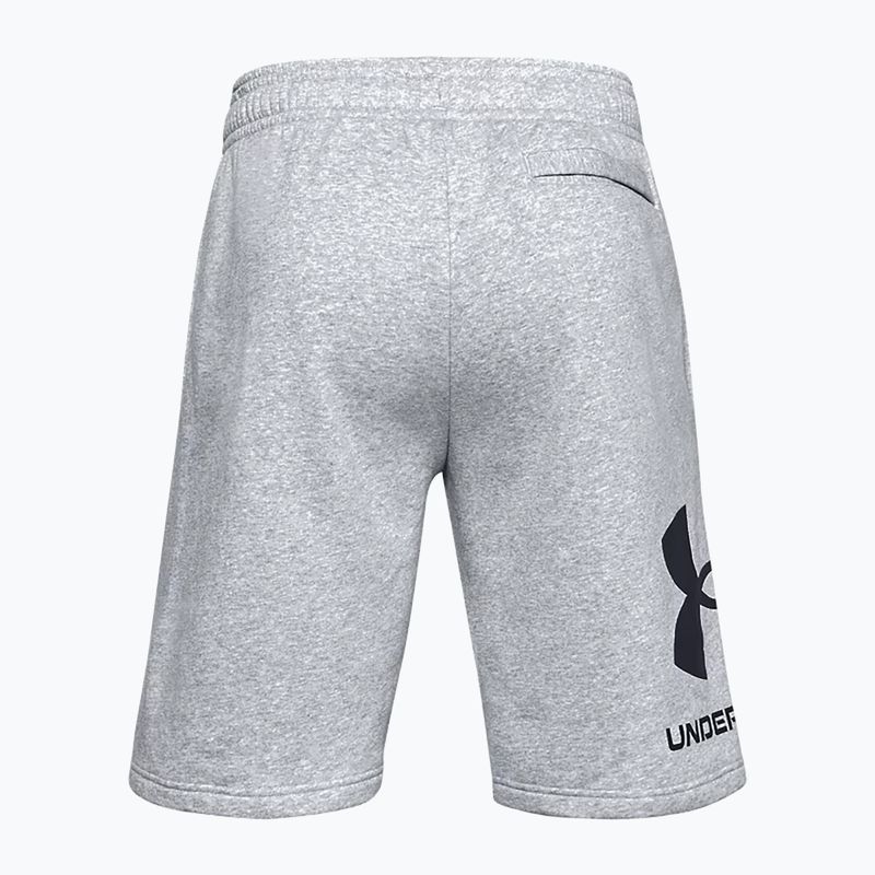 Under Armour Rival Fleece grau Herren Trainingsshorts 1357118 4