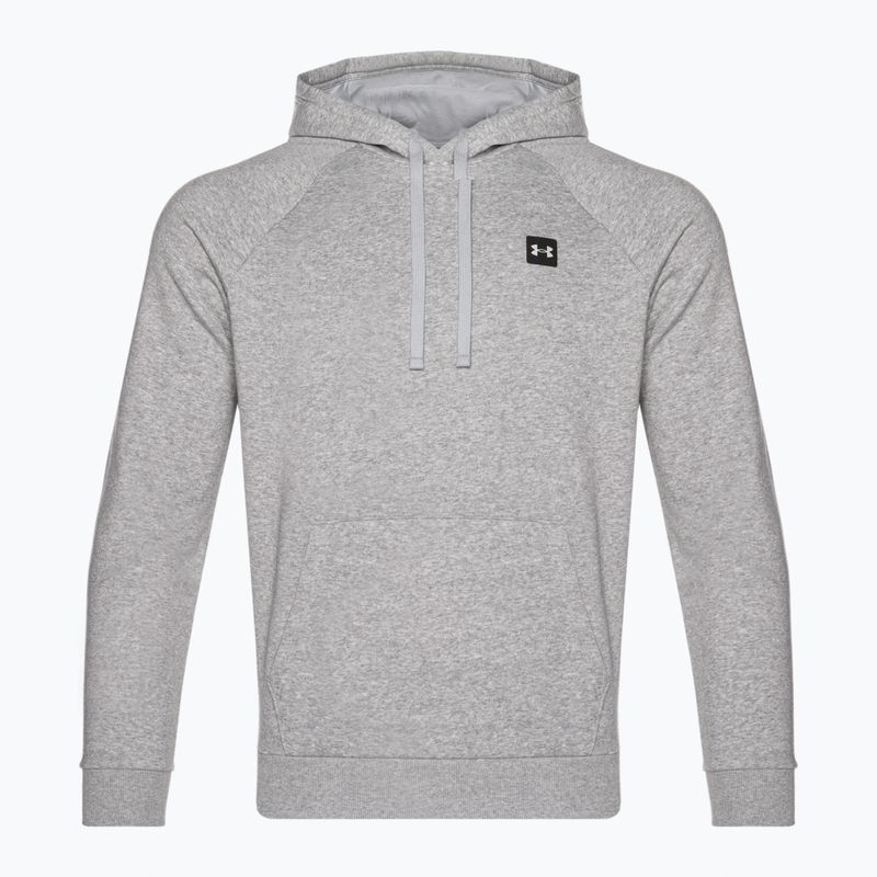 Herren Under Armour Rival Hoodie mod grau hell heather/schwarz Sweatshirt 8