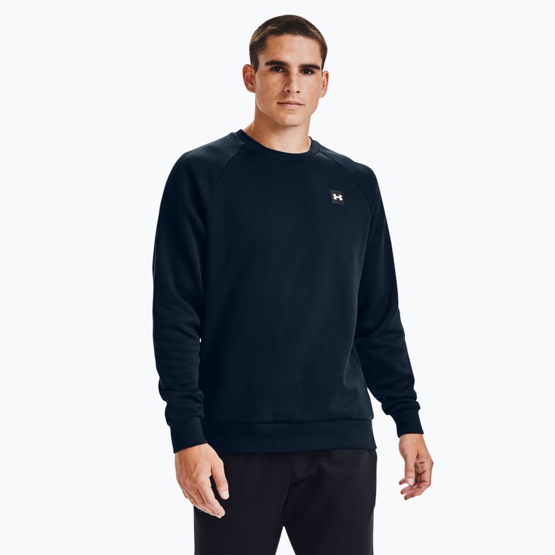 Herren Under Armour Rival Fleece Crew Sweatshirt navy blau 2