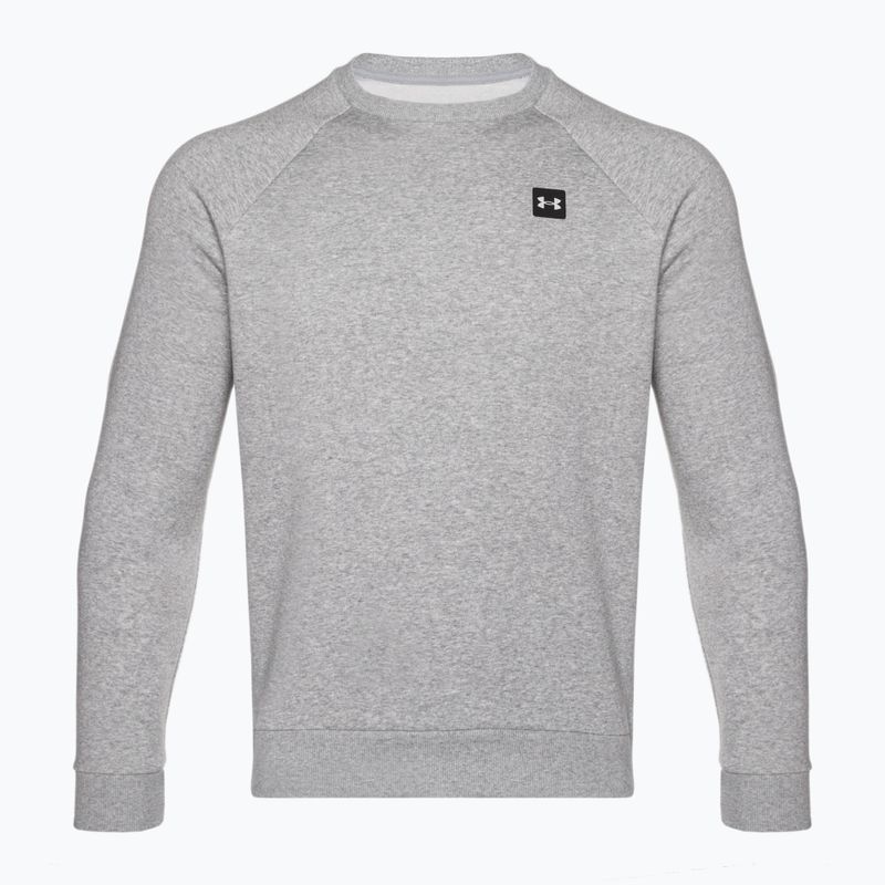 Herren Under Armour Rival Fleece Crew Sweatshirt mod grau hell heather/schwarz 5