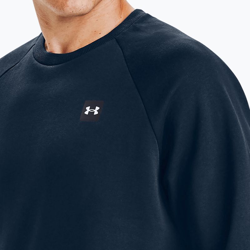 Herren Under Armour Rival Fleece Crew Sweatshirt navy blau 7