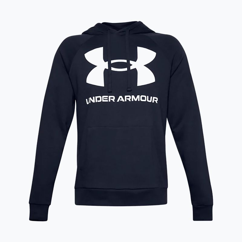 Under Armour Herren Kapuzenpullover Rival Fleece Big Logo Hd navy blau 1357093 5