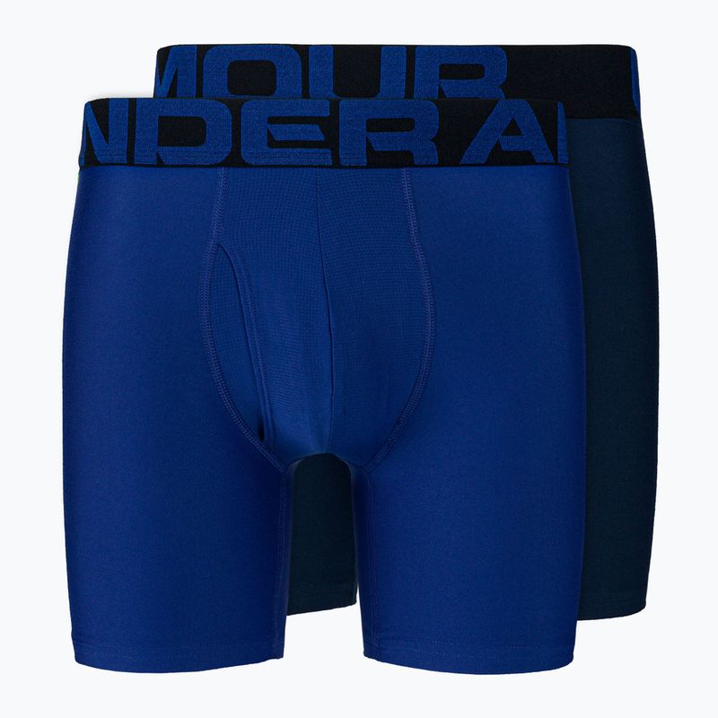 Unter Armour Tech 6 in 2 Pack Herren Boxershorts blau UAR-1363619400