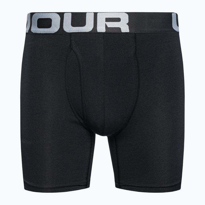Under Armour Charged Cotton Herren Boxershorts 6 3 Stk. Packung schwarz 1363617 2