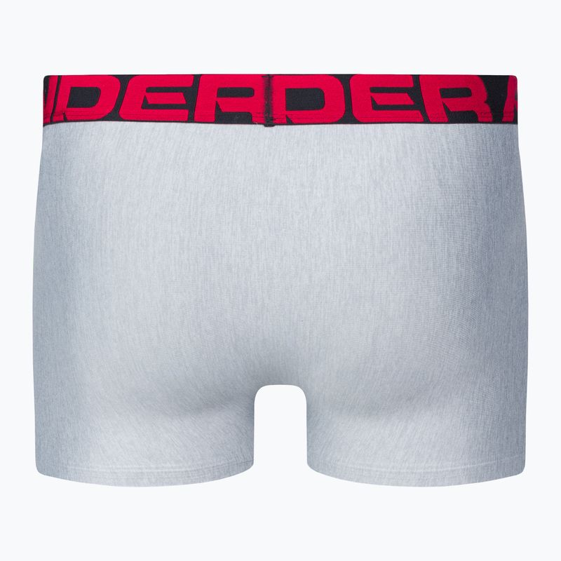 Unter Armour Männer Boxershorts Ua Tech 3In 2-Pak mod grau helles Heidekraut/Jet grau helles Heidekraut