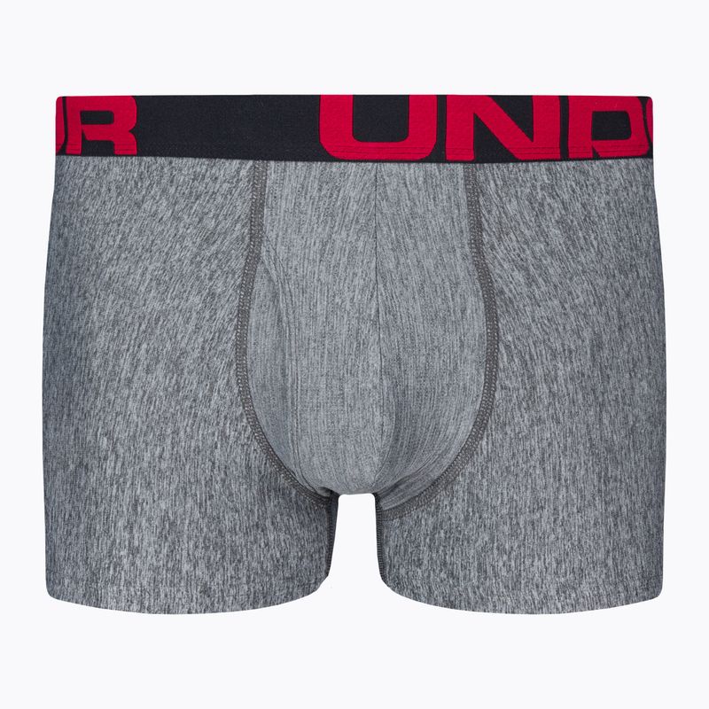 Unter Armour Männer Boxershorts Ua Tech 3In 2-Pak mod grau helles Heidekraut/Jet grau helles Heidekraut